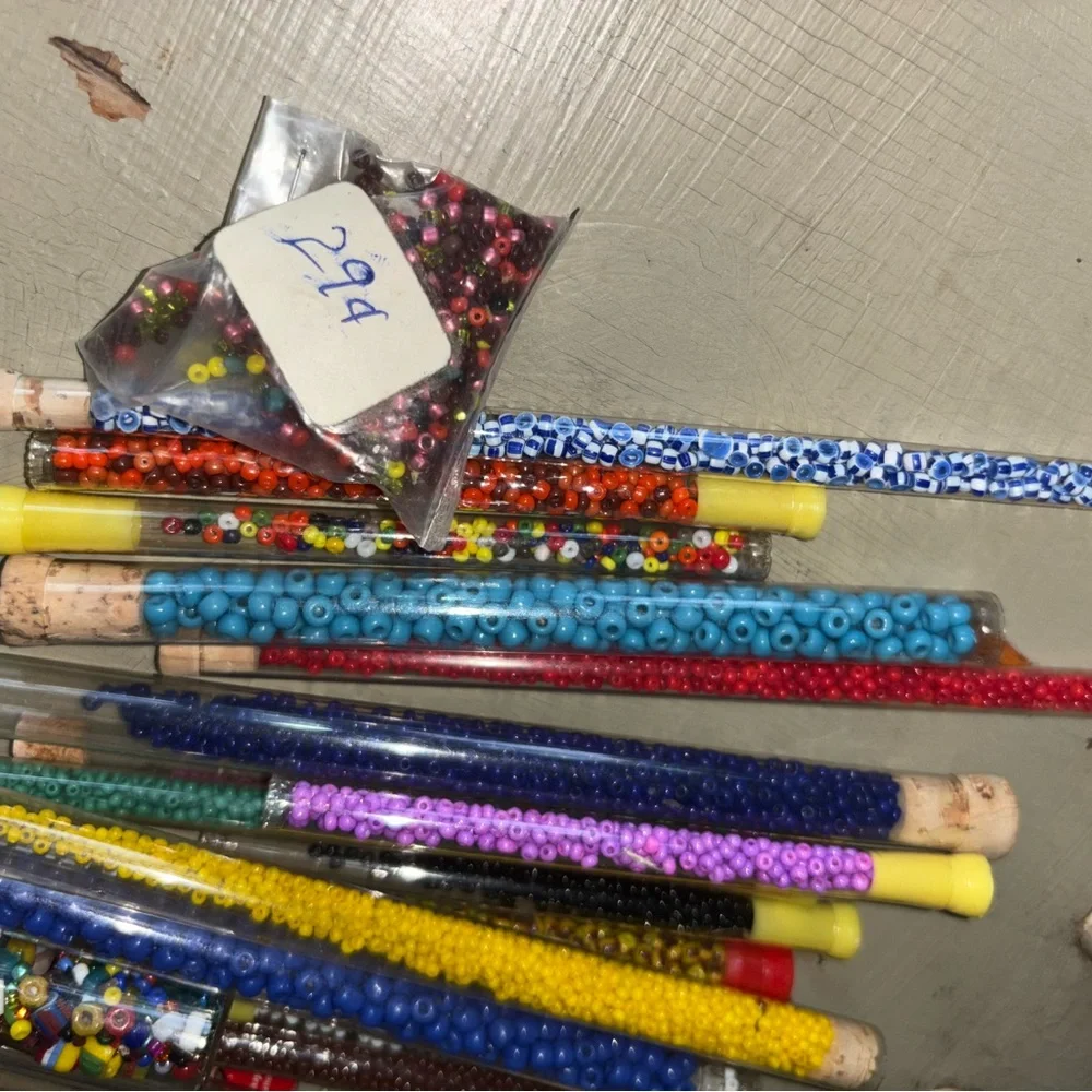 Crafty house. Vintage Seed Beads Tubes